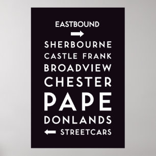 TTC - Poster des stations en direction est