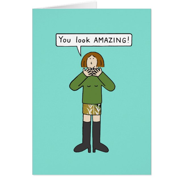 Tu As L'Air Extraordinaire Dame De Caricature (Devant)