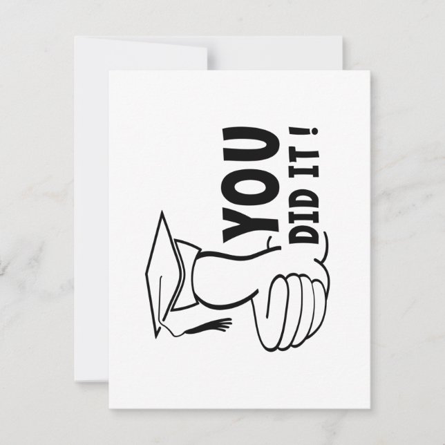 Tu as réussi ou tu as réussi, diplôme (Devant)