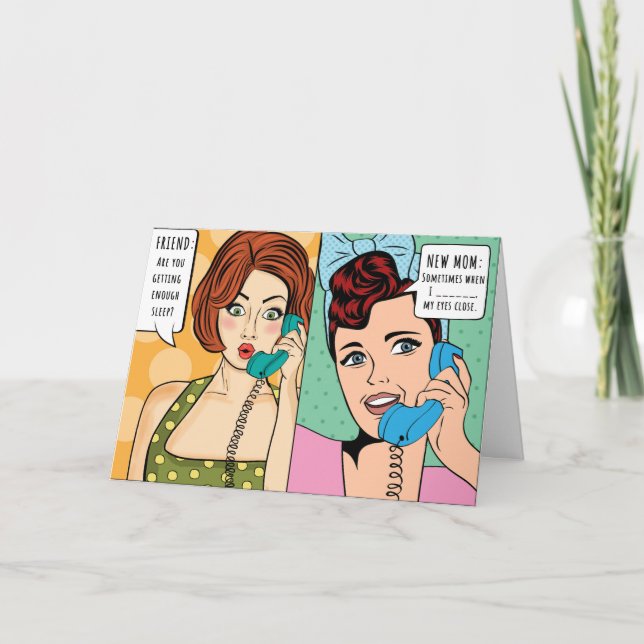 Tu dors assez ? Carte de fête des mères (Devant)