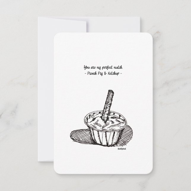 Tu Es Ma Correspondance Parfaite, Carte Plat (Devant)