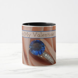 Tu es ma tasse de café saphir de Saint Valentin