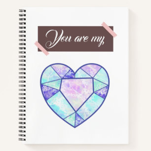 Tu es mon coeur   Carnet diamant