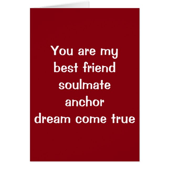 **TU ES MON RÊVE EST VENU VRAI** "MARIE-MOI ?" (Devant)