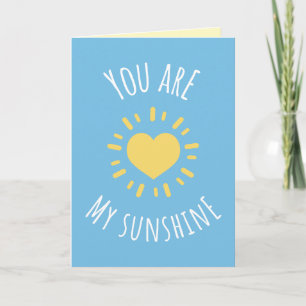 Tu es mon soleil Carte joyeuse