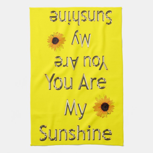 Tu Es Mon Soleil, Serviette De Thé (Vertical)
