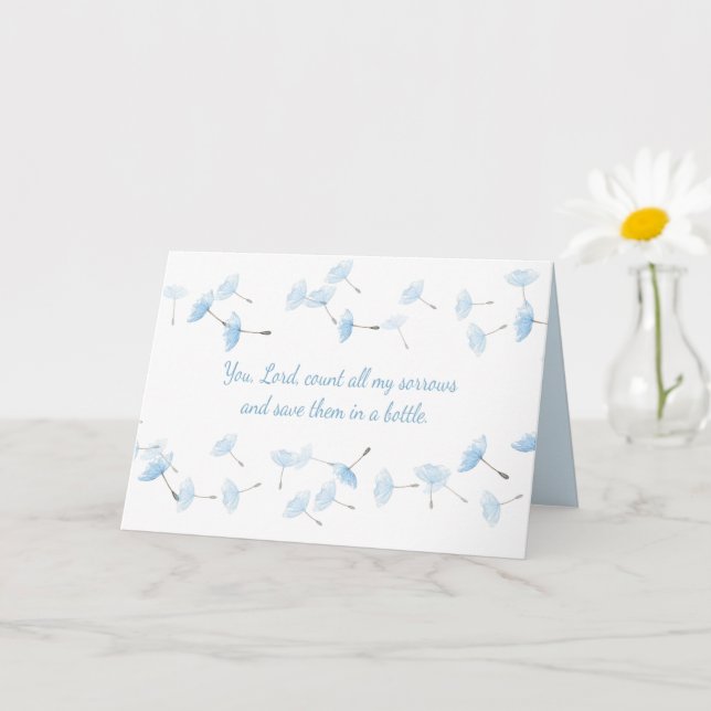 Tu Es Seigneur, Garde Toutes Mes Larmes Carte Symp (Petite plante)