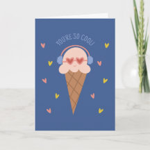 Tu es si cool Carte de la Saint-Valentin glace