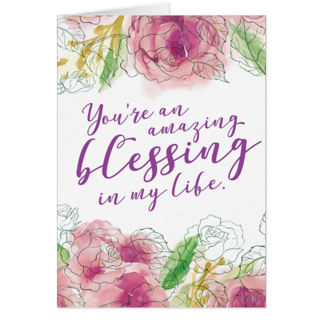 Tu es une Bénédiction Extraordinaire dans ma vie (Devant)