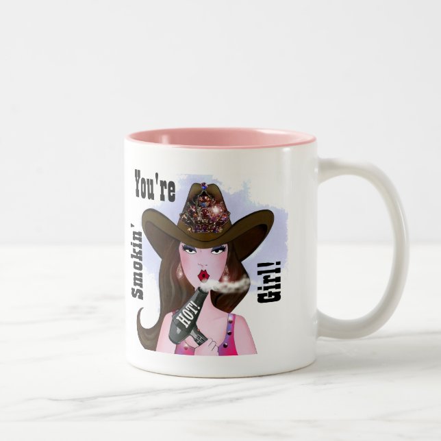 "Tu fumes CHAUD, ma fille !" Liste de cheveux MUG (Droit)