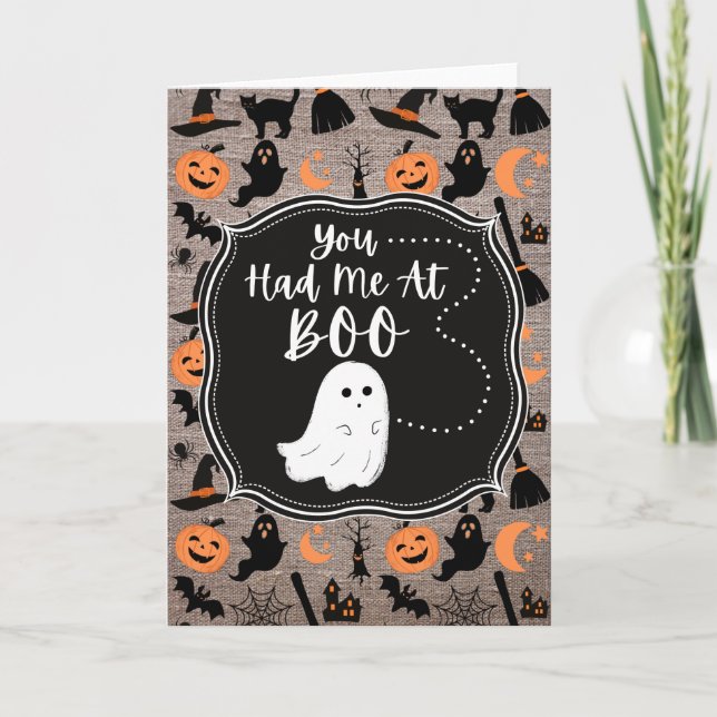 Tu M'As Eu À La Carte Boo Halloween (Devant)