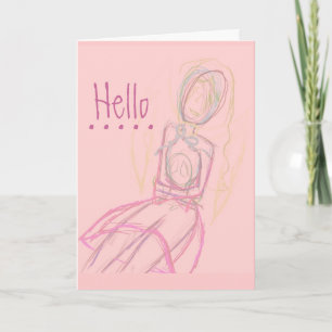 Tu me manques ta carte en rose