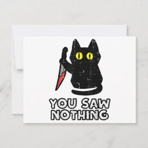 Tu N'As Rien Vu De Chat Noir Drôle Halloween