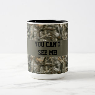 Tu ne peux pas me voir drôle Camo Mug