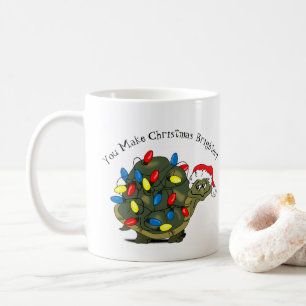 Tu Rends Noël Plus Éclairé ! Turtle Coffee Mug