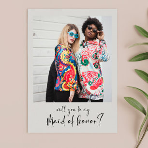 Tu seras ma servante carte photo d'honneur