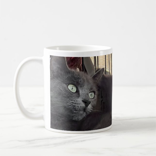 Tu seras toujours mon bébé. Mug à café chat (Gauche)