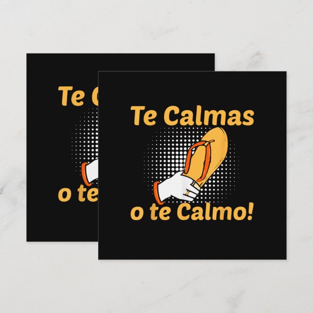 Tu te calmes ou je me calme Mère espagnole mexicai (Devant / Derrière)