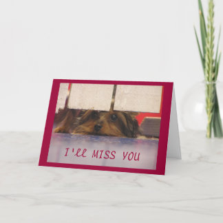 Tu vas me manquer Carte