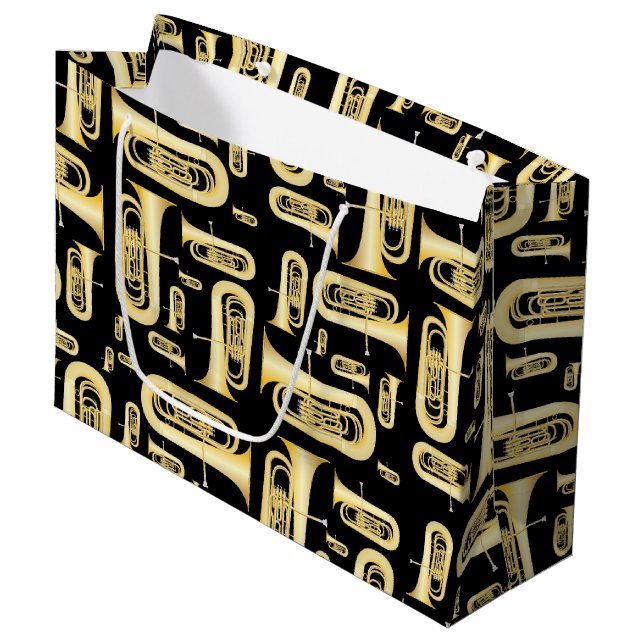 Tuba Musician Band Teacher Large Cadeau Sac (Devant Angle)