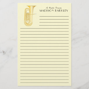 Tuba Musicien enseignant papeterie