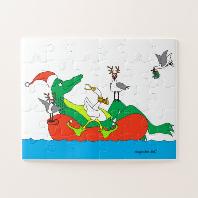 Tube de caoutchouc d'alligator Gros Puzzle (Horizontal)