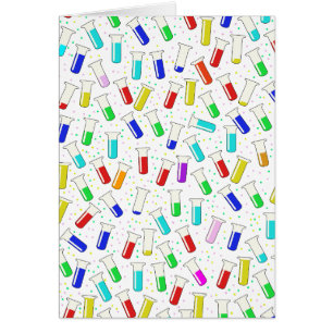 Tubes à essai en verre de dessin animé