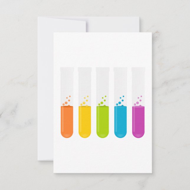 Tubes d'essai en chimie (Devant)