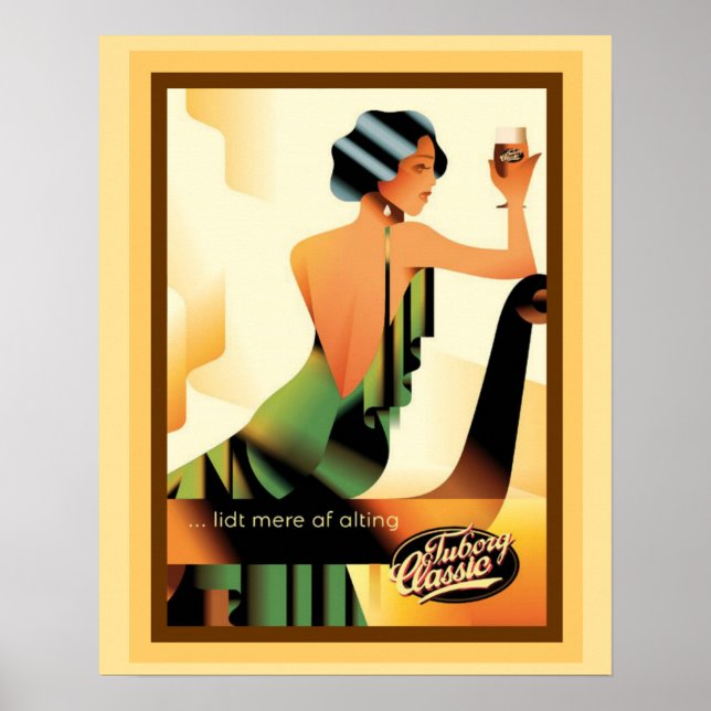 Tuborg Classic Advertisement Poster 16 x 20 (Devant)
