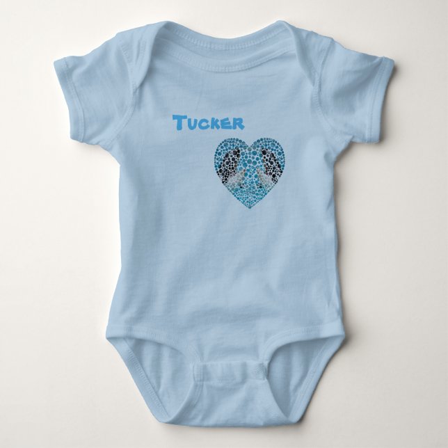Tucker Nom Avec Orcas, Body bébé (Devant)