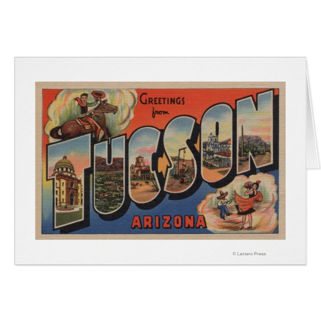 Tucson, Arizona - Scènes de grandes lettres (Devant horizontal)