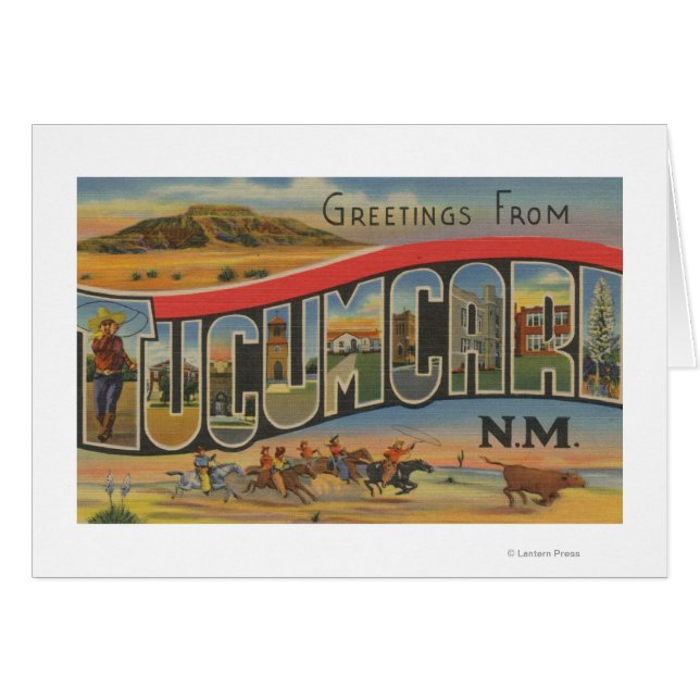Tucumcari, Nouveau-Mexique - Scènes de grandes let (Devant horizontal)