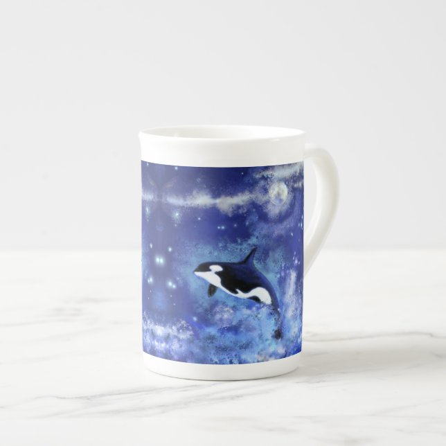 Tueur Baleine os Chine Mug (Devant droit)