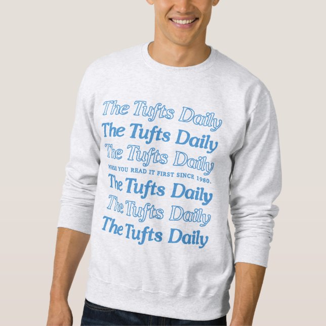 Tufts Sweatshirt de crou quotidien de l'équipage ( (Devant)