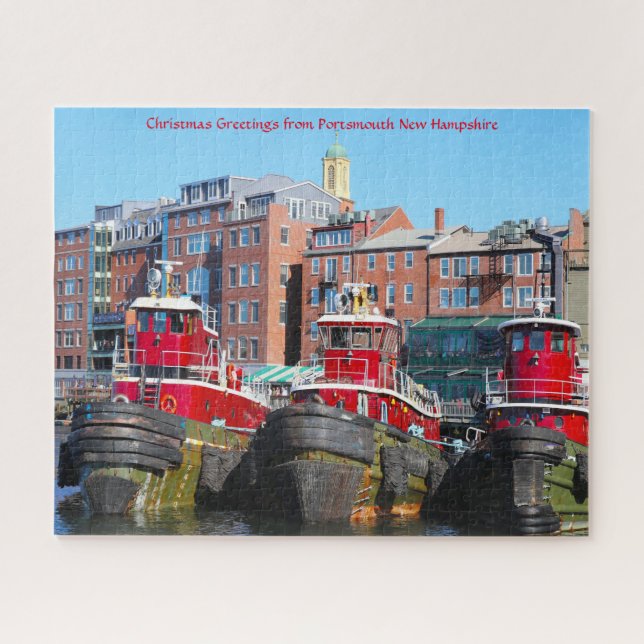 Tug Boats Portsmouth New Hampshire. Jigsaw Puzzle (Horizontal)