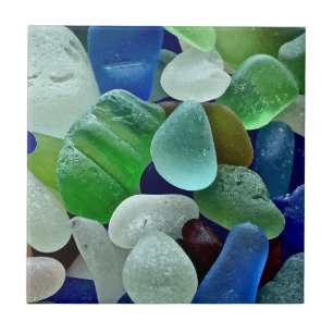 Tuile Seaglass - carreaux photo en céramique ou t