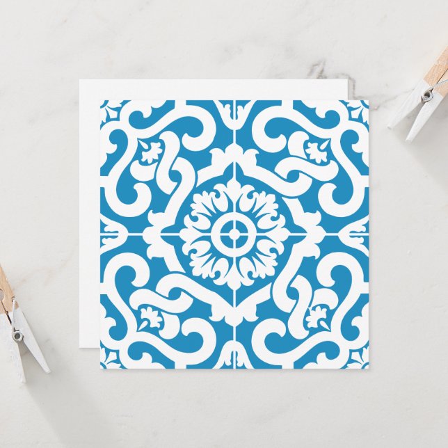 Tuiles bleues portugaises 1 (Devant/Arrière en situation)