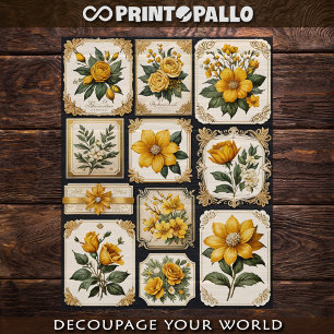 Tuiles de fleurs comme éléments décoratifs #3