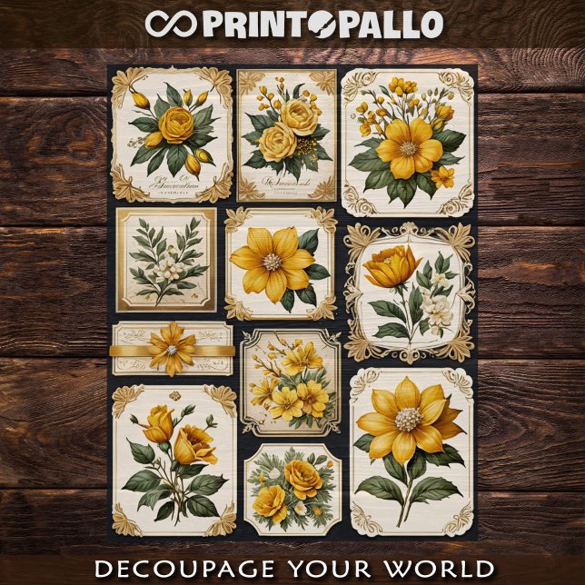 Tuiles de fleurs comme éléments décoratifs #3 (Créateur téléchargé)