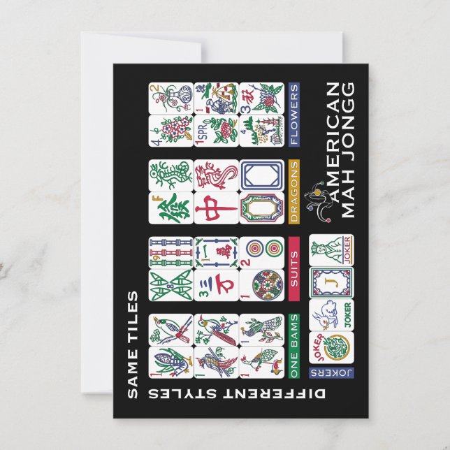 Tuiles de Mah-Jong identiques (Devant)