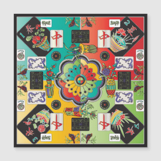 Tuiles de Mah Jongg aimantées plates