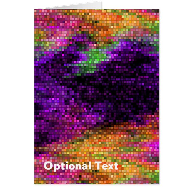 Tuiles de mosaïque multi pourpres vibrantes (Devant)