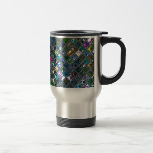 Tuiles Glitz Multicolore 2 tasse de voyage d'impre