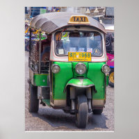 Tuk tuk en Bangkok, Thaïlande Poster