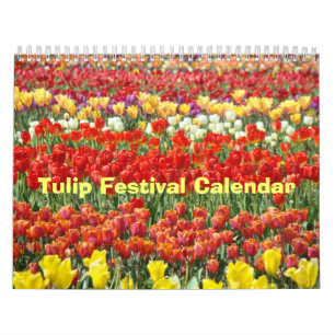 Tulip Festival Calendriers Office Cadeaux de vacan