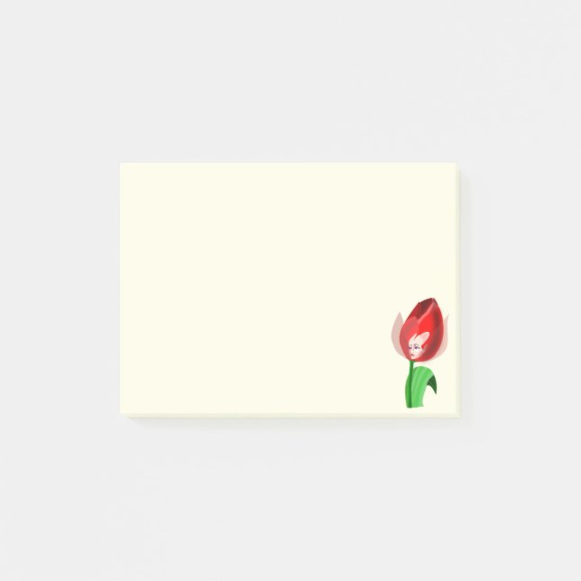 Tulip Girl Post-it® Notes (Devant)