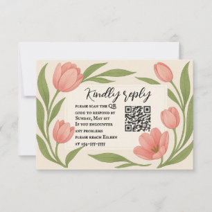 Tulip jamais après QR Code carte RSVP