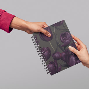 Tulipe pourpre foncé Journal floral - Élégante Moo