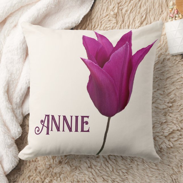 Tulipe rose classique Un Coussin personnalisable m (Couverture)
