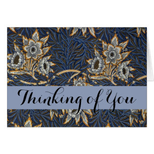 Tulipe Saules Motif Bleu Floral de William Morris